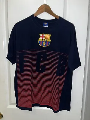 $17.99 • Buy FCB Barcelona T-Shirt Men's Sz Large Messi Futbol Soccer #10