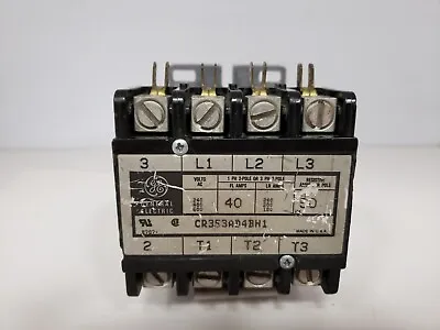 General Electric Cr353ad4bh1 Definite Purpose Contactor 4 Pole 40a 600v • $34.96