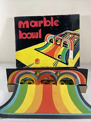 Vintage National Game Marble Bowl Marble Rolling Scoring Game Complete In Box • $14.99