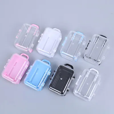 Cute Plastic Rolling Suitcase Luggage Box For Dollhouse Miniatures Accessor_FM • $1.66