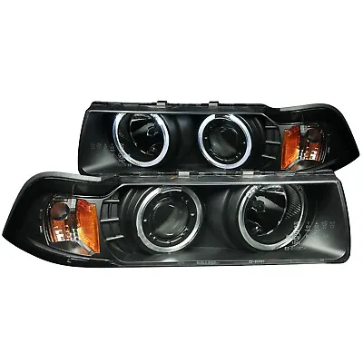 Anzo Projector Headlights Black G2 1 Pc (smd Led) For 92-98 Bmw 3 Series E36 2dr • $215.39