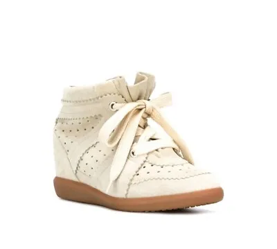 Isabel Marant Bobby Wedge Leather & Suede Sneakers 37 • $136