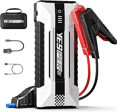 Car Jump Starter 4000 Amps Heavy Duty Truck Battery Booster Pack Box Portable • £89.99