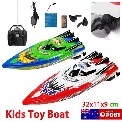 Twin Engine Rechargeable Rc Radio Remote Control Boat Twin Motor - High Speed • $28.99