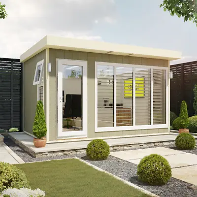 Project Timber Summerhouse UPVC Evolution Insulated Garden Room Office Gym 8x6 • £8134