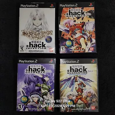 Dot Hack 123 And 4 Complete Set/ Except Part 4 DVD Is Missing.   • $250