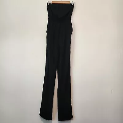 KOOKAI Women's Strapless Jumpsuit  Size 6 / 34 Black One Piece Viscose • $12.89