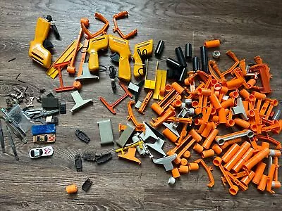 Vintage Aurora Slot Car Junk Yard Parts Lot Supports Risers Triggers + More R404 • $79.99