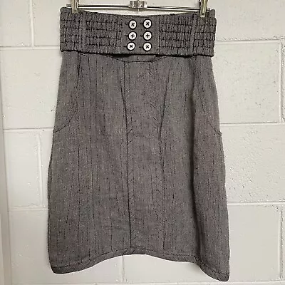 Alice McCall Grey Pencil Skirt With Belt Size 12 • $56