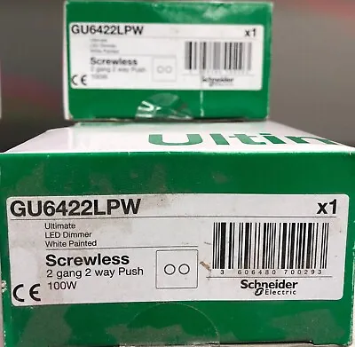 GU6422LPW Ultimate LED Dimmer White Paint Screwless  • £81