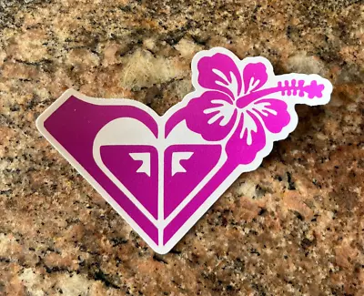 Custom Pink Roxy With Flower Sticker - Surf Surfer Girl Hawaii Tropical Beach • $3.99