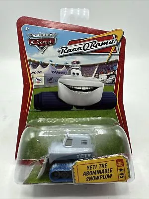 Disney Pixar Cars YETI The Abominable Snowplow Race-o-rama #45 - Brand New • $11.99