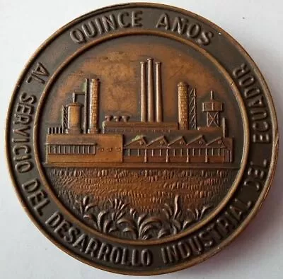 Ecuador 1995 Medal 15 Years Corporacion Financiera Nacional • $9