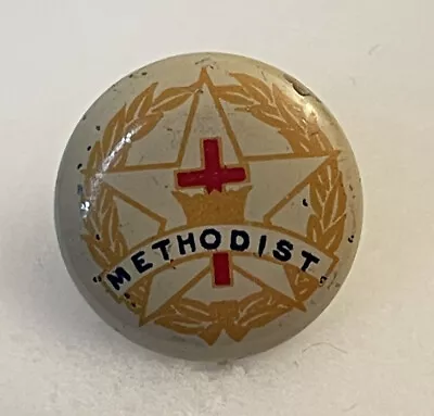 Vintage 1970s Methodist Pin Metal David C. Cook Publishing Elgin Illinois • $12.71