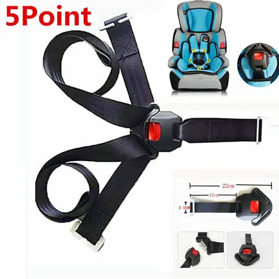 $10.99 • Buy Baby Kids 5 Point Safety Harness Stroller High Chair Pram Buggy Car Belt Strap