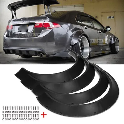 For 2004-2014 Acura TSX 4x Fender Flares 4  Extra Widebody CONCAVE Overfender • $99.48