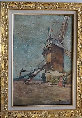 $27000 • Buy One Day Only Sale Vincent Van Gogh 1886 Signed Painting  Moulin De La Galette 