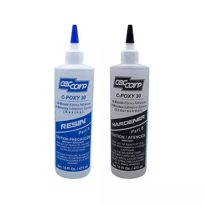 Epoxy Adhesive C-POXY 30 By CECCORP 2 Part 30-Minute - Recommended For Bonding M • $38.38