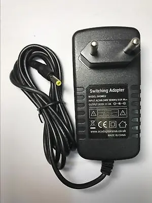 EU Logitech Squeezebox Duet Receiver 9V Mains AC-DC Adaptor Power Supply Charger • £11.90