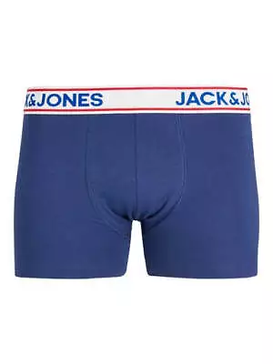 Jack & Jones Jacrowen 1 Pack Trunks Cotton Stretch Boxers -  Twilight Blue • £9.49