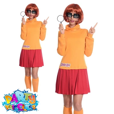 £35.99 • Buy Adult Velma Costume Ladies Scooby Doo Cartoon World Book Day Fancy Dress Outfit