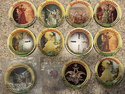 Anheuser Busch-Budweiser Vintage Metal Coasters-Some New Some Gently Used-15 Ct • $21.90