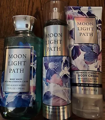 Bath And Body Works   Moon Light Path    Body Cream   Body Wash  Fine  Frag Mist • $29.95