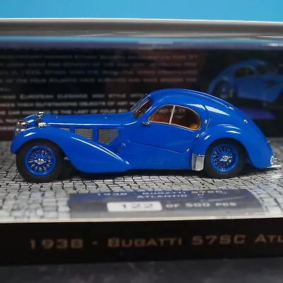 MINICHAMPS 1/43 1938 Bugatti 57SC Atlantic Blue - 437 110325 • $151.58