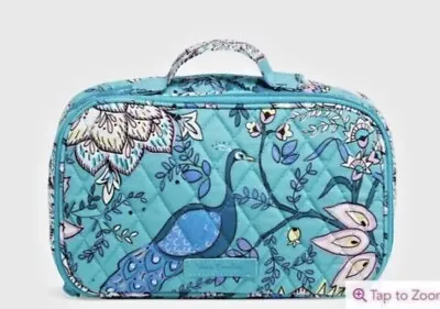 Vera Bradley Blush & Brush Makeup Quilted Cotton Case Peacock Garden NWT • $21.95