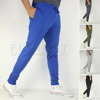 Mens Fleece Slim Fit Bottoms Track Pants Casual Joggers Jogging Slim Trousers  • $14.88