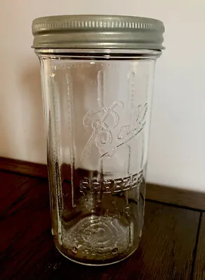 $24 • Buy Vintage 1948 Ball Freezer Glass Canning Jar W/ Plain Zinc  Cap 24 Oz.