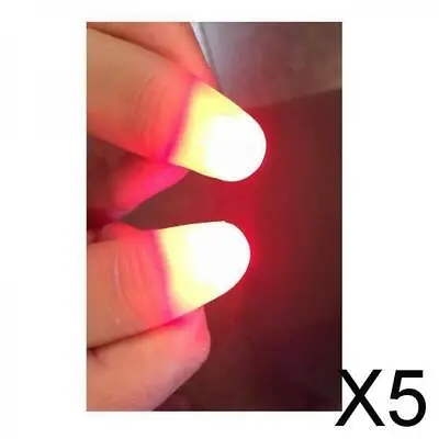 5x2pcs Magic Light Up Finger Fingers LED Tricks Thumb Props • £6.12