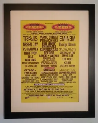 Marilyn Manson*reading Festival*2001*original*poster*ad*framed*fast World Ship • $88.34