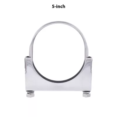 United Pacific 21290 5” Polished Stainless-Steel U-Bolt Exhaust Clamp -  1 Unit • $39.95