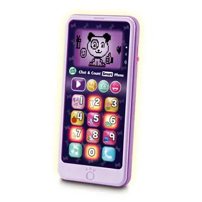 Leap Frog Chat & Count Smart Phone Violet Refresh Counting Numbers Toy For Kids • £20.95