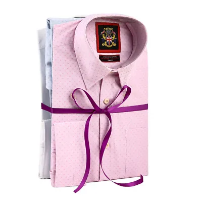 £14.95 • Buy Mens Tailored Shirts Double Cuff FREE Cuffilinks Supplied,Wedding Dress Formal