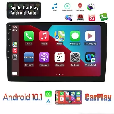 Carplay 9'' Touch Pad Android 11 Car Stereo Radio GPS Navigation WIFI4G 32GB • $95.50