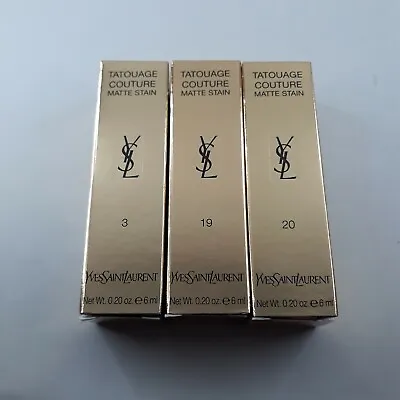 Yves Saint Laurent Tatouage Couture Matte Lip Stain 6ml Various Shades To Choose • £15