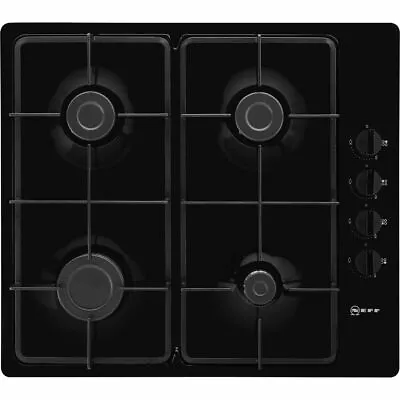 NEFF T26BR46S0 N30 Built In 58cm 4 Burners Black Gas Hob • £269