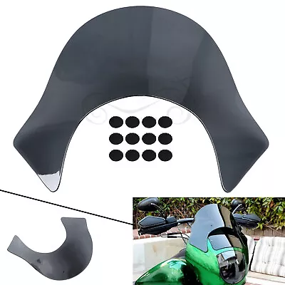 Smoked Lip Windshield Screen Shield For Harley Dyna Sportster Quarter Fairing • $31.98
