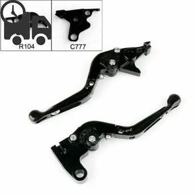 Adjustable Folding Extendable Brake Clutch Levers Fit Yamaha MT-01 V-MAX Bk A9 • £23.98