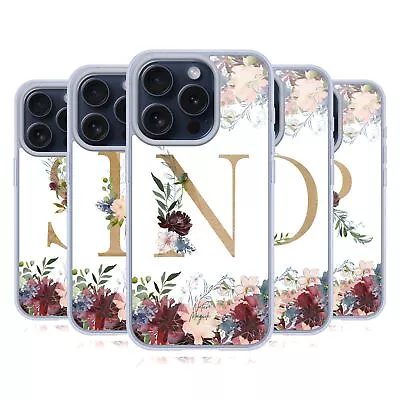 NATURE MAGICK FLOWERS MONOGRAM FLORAL GOLD 2 GEL CASE COMPATIBLE IPHONE/MAGSAFE • $24.95
