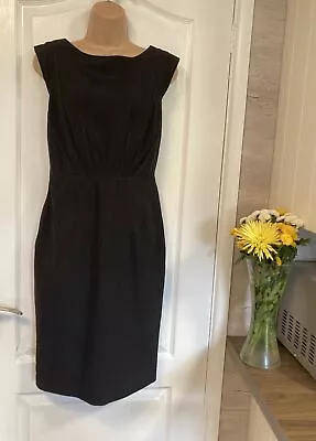 Marks & Spencer Size 8 Charcoal Grey Fitted Pencil Dress 🧡 • £0.99