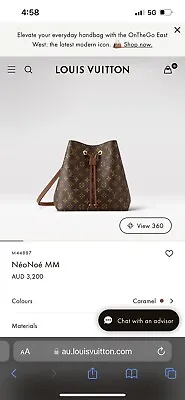 $2900 • Buy Louis Vuitton Bag Neo Noe MM