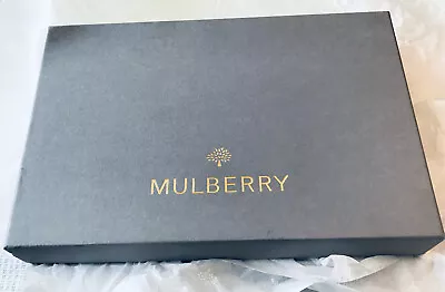 MULBERRY BRAND NEW Tech Pouch Black Beautifully Grained Leather. • £99