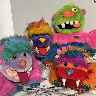 Vintage 1986 1987 My Pet Monster Gwonk Yaplet Wogster Zugly Plush Stuffed Animal • $319