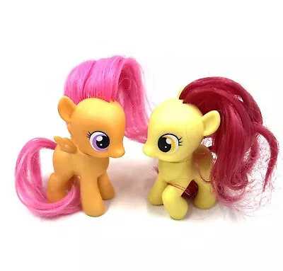 Hasbro MLP My Little Pony G4 Apple Bloom & Scootaloo Pony School Pals 2011 Lot • $12.87