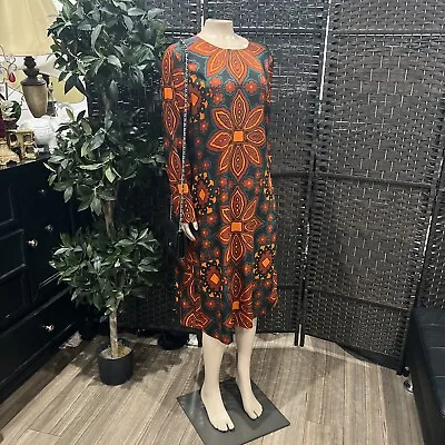 Zara Womens Black With Multicolor Floral Print Long Sleeve Dress Size US XL  • $30