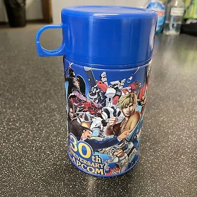 Mega Man DMC Capcom 30th Anniversary Metal Thermos Lid & Cup Promotional Rare • $25