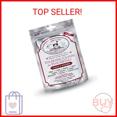 Cape Cod Polishing Cloths For Fine Metals | Jewelry Cleaner And Tarnish Remover • $11.99